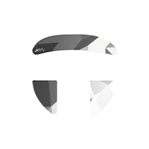 Xtrfy Glass Skates, Selbstklebende Mausfüße aus Aluminosilikat-Glas, Kompatibel mit Gaming-Maus Xtrfy MZ1/MZ1 Wireless, Für Schnelles und Präzises Gleiten von Xtrfy