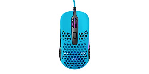 Xtrfy M42 RGB, Ultraleichte Kabelgebundene Gaming-Maus, Hochmoderner Pixart 3389 Sensor, Modulares Gehäuse (2 Größen inkl.), RGB-Beleuchtung, Miami Blue Edition von Xtrfy