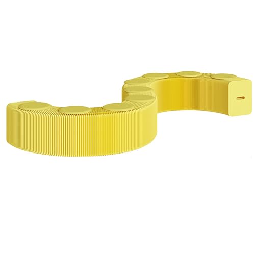 Xtroml Faltbarer Papier-Ottoman-Hocker mit Kissen – Tragbarer Akkordeon-Schemel und Beistelltisch für Wohnzimmer, Einkaufszentrum oder Büro – Vielfältige Nutzung,Yellow-40×28×600cm Xtroml Faltbarer Papier-Ottoman-Hocker mit Kissen – Tragbarer Akkordeon-Schemel und Beistelltisch für Wohnzimmer, Einkaufszentrum oder Büro – Vielfältige Nutzung,Yellow-40×28×600cm von Xtroml