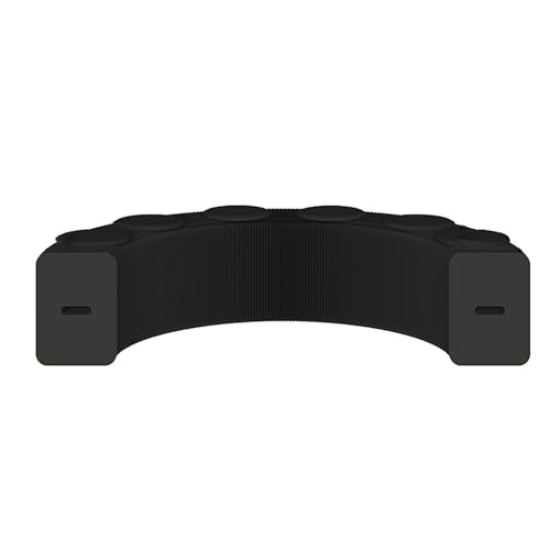 Xtroml Falthocker aus Kraftpapier, Wabenstruktur Akkordeon-Klappbank für Kleine Räume, Tragbarer Fußhocker und Beistelltisch im Wohnzimmer und Büro,Black-44×31×300cm von Xtroml