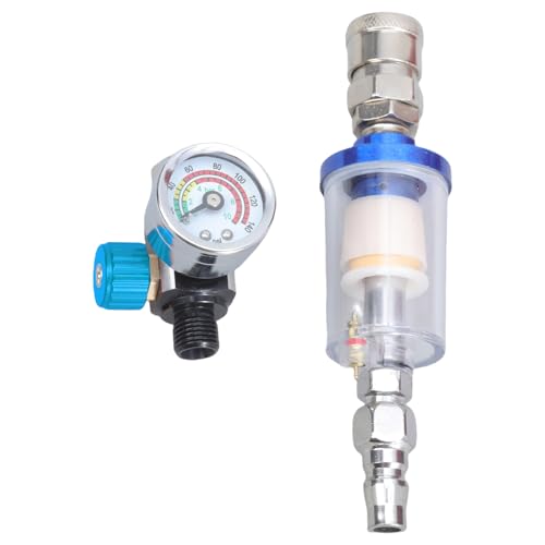 Effizienter Filter Druckregler Luftfilter Öl Wasserabscheider Werkzeug für Sprühgerät mit Manometregler von XuQiZZpp