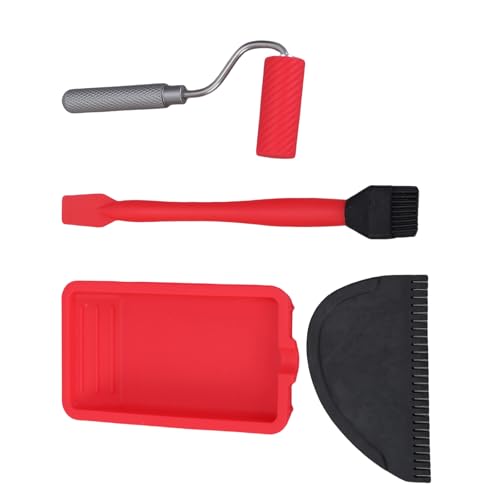 Farbauftragsset Silikonroller mit Pinselset mit Tablett, leicht zu reinigender Silikonpinsel für professionelles Projekt Farbauftragsset Silikonroller mit Pinselset mit Tablett, leicht zu reinigender Silikonpinsel für professionelles Projekt von XuQiZZpp