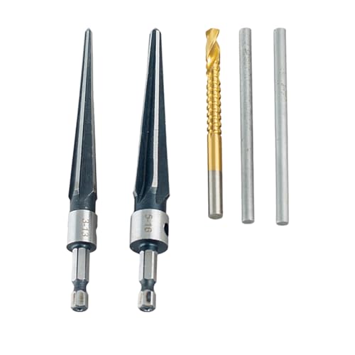 Professionelles Holzarbeiter-Set, konisch, Sechskant-Schaft, Stahl, Fasenschneiden, präzises Lochreibwerkzeug, Gitarrenbauer-Werkzeug von XuQiZZpp