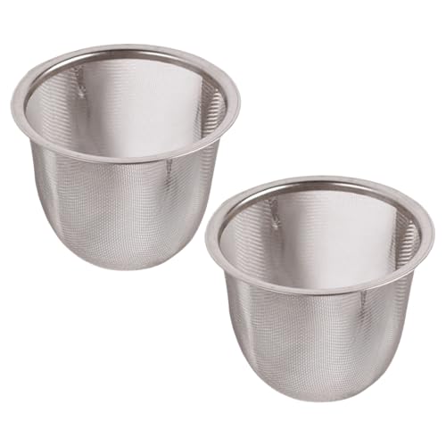 Tees und Suppe Zutatensieb Edelstahl Teekanne Infuser Praktischer Netzfilter für lose Blätter und Säfte Getränkefilter von XuQiZZpp