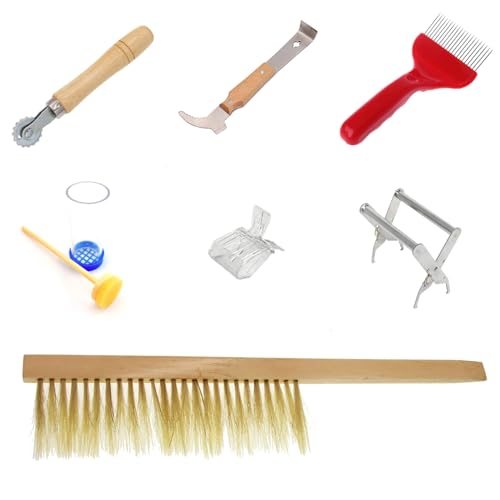 XuQiZZpp 7-teiliges Imkereizubehör-Set für Bienenzucht, Bienenhaltungszubehör, Starter-Kits für Anfänger, Berufszubehör XuQiZZpp 7-teiliges Imkereizubehör-Set für Bienenzucht, Bienenhaltungszubehör, Starter-Kits für Anfänger, Berufszubehör von XuQiZZpp