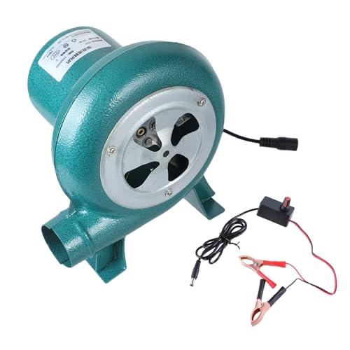 XuQiZZpp High Velocities 12 V 2 A Gebläse mit 130 cm Kabel, kleines Luftgebläse mit Batterie-Clip, für Outdoor-Kochen und Starten von Starterventilator von XuQiZZpp