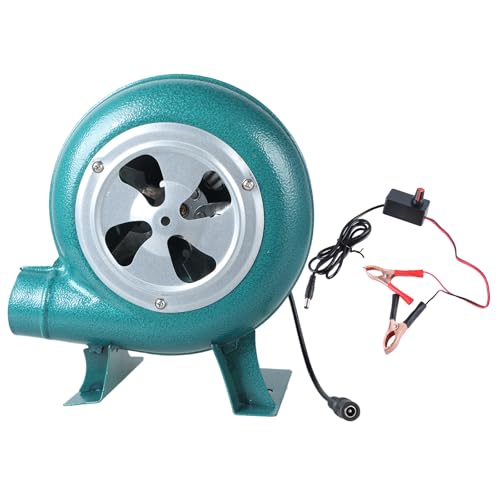 XuQiZZpp High Velocities 12 V 2 A Gebläse mit 130 cm Kabel, kleines Luftgebläse mit Batterie-Clip, für Outdoor-Kochen und Starten von Starterventilator von XuQiZZpp
