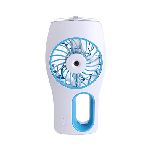 XuQiZZpp Kleiner Nebel-Kühlventilator, tragbarer Handventilator mit Design, wiederaufladbar, USB-Ventilator, geräuscharmer Ventilator mit Clip-Bett von XuQiZZpp
