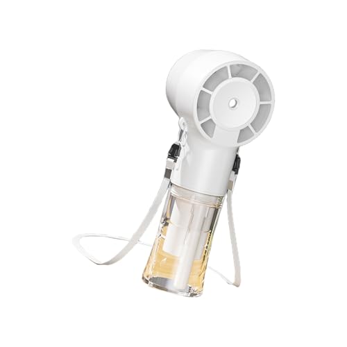 XuQiZZpp Leichter Handventilator, tragbar, einstellbare Geschwindigkeiten, 1200 mAh Akku, Nebel-Schreibtischventilator für Pendler, Wasserbefeuchter, Kühlgerät von XuQiZZpp