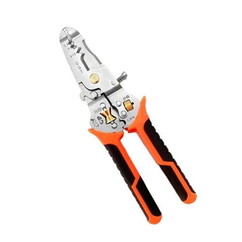 XuQiZZpp Robuster Mehrzweck-Abisolierwerkzeug, 10 Funktionen, ergonomischer Griff für sicheren Halt und Ermüdungsreduzierung XuQiZZpp Robuster Mehrzweck-Abisolierwerkzeug, 10 Funktionen, ergonomischer Griff für sicheren Halt und Ermüdungsreduzierung von XuQiZZpp