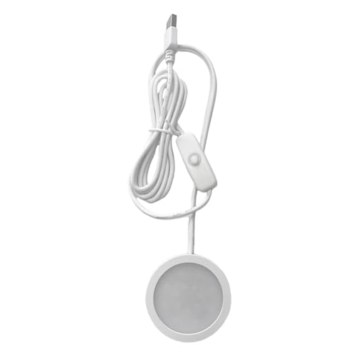 XuQiZZpp USB-Power-LED-Schreibtischlampe, 5 V, 3 W, runder Sockel, LED-Unterschrank, Puck-Licht für Büro und Schlafzimmer, Schlafsaal, Leselicht XuQiZZpp USB-Power-LED-Schreibtischlampe, 5 V, 3 W, runder Sockel, LED-Unterschrank, Puck-Licht für Büro und Schlafzimmer, Schlafsaal, Leselicht von XuQiZZpp