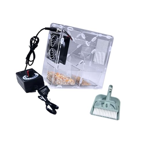 XuQiZZpp Vogelfuttermaschine Acryl Shell Splitter Einstellbare Geschwindigkeit Ventilator Abnehmbar Waschbar für schnelles und effizientes Schälen von XuQiZZpp