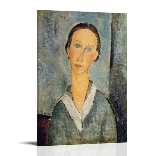 XuXueCC Amedeo Modigliani Wandkunstdrucke, Gemälde, Poster, Mädchen in einer Matrosenbluse (1918), Leinwandgemälde, Wandkunst, dekorativer Bilddruck, moderner Dekorrahmen, 30 x 45 cm von XuXueCC