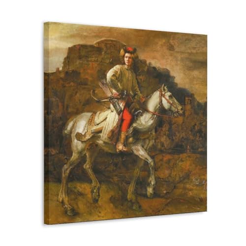 XuXueCC Rembrandt Harmenszoon Van Rijn Wandkunstdrucke, Gemälde, Poster, Polnischer Reiter, Fotokunst, Gemälde, Leinwand, Heimdekoration, Schlafzimmer, moderne Dekorationen, Rahmen, 40 x 40 cm XuXueCC Rembrandt Harmenszoon Van Rijn Wandkunstdrucke, Gemälde, Poster, Polnischer Reiter, Fotokunst, Gemälde, Leinwand, Heimdekoration, Schlafzimmer, moderne Dekorationen, Rahmen, 40 x 40 cm von XuXueCC