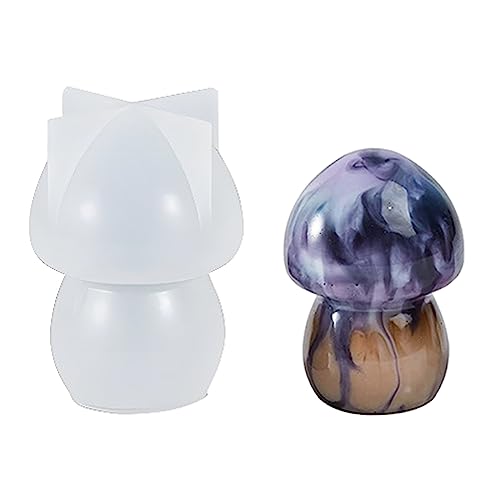 3D-Pilz-Harz-Formen, glänzende Kristall-Epoxidform, Pilz-Silikonform für Tisch, Heimdekoration, Kunst, Handwerk, Ornamente, Heimdekoration, Formen für Harz von Xuancai
