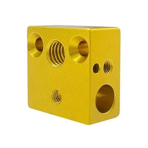 Aktualisierter Heizblock aus Aluminium für MK8 Extruder, Metall-Hotend für Drucker, einfache Installation, Hotend für hohe Temperaturen, Kupfer-Heizblock von Xuancai
