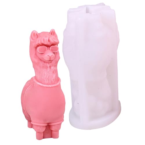 Alpakas Gießformen Backpflaster Tier Silikonform Kerzenguss Epoxidharz Silikonform Alpakas Gussteile Kerzenpflaster Backen von Xuancai