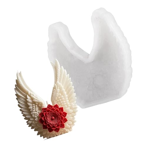 Blumenflügel-Kerzenform, Silikonformen, Ornament, Gussteile, handgefertigte Gipsformen, Bastelbedarf, Silikonform, Blumenflügel, Kerzenpflaster, handgefertigtes Gießen von Xuancai