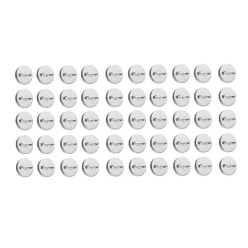 Broschenboden-Tablett, rund, Edelstahl, 25 mm, für handgefertigten Schmuck und Anstecknadeln, Mode-Accessoires, 50 Stück von Xuancai
