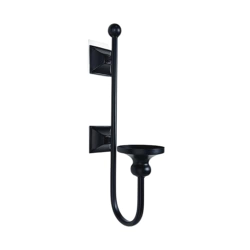 Dekorativer Wand-Kerzenhalter verschönert Wohnzimmer oder Schlafzimmer, schwarze Metall-Hängelampen, Halterung von Xuancai