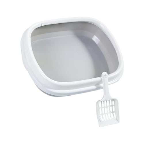Geschlossene Stile Katzenbadezimmer mit Sichtschutz, Anti-Spuren, Wandstabil, für kleine Medien, große Katzen, leicht zu waschen, ovale Katzentoilette von Xuancai