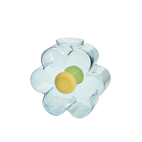 Glas-Blumenvasen, mehrfarbiges Muster, Tischdekoration für frische oder getrocknete Blumen, Büro, Wohnzimmer, Display, D, Borosilikatglasvasen Glas-Blumenvasen, mehrfarbiges Muster, Tischdekoration für frische oder getrocknete Blumen, Büro, Wohnzimmer, Display, D, Borosilikatglasvasen von Xuancai