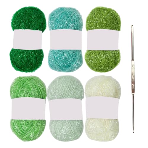 Häkelgarn zum Häkeln, Stricken, Geschirrtücher, Waschlappen, farbiges Polyestergarn, 50 g, 120 Meter pro Knäuel, Bastelbedarf von Xuancai