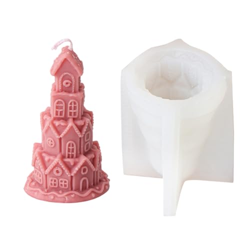 Hausform-Formen, Weihnachtshäuser, Silikon, Ornament-Formen, Epoxidharz, Gips, Hausform, Silikon, Weihnachten, handgefertigte Gussteile Hausform-Formen, Weihnachtshäuser, Silikon, Ornament-Formen, Epoxidharz, Gips, Hausform, Silikon, Weihnachten, handgefertigte Gussteile von Xuancai