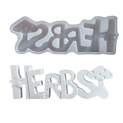 Herbstkerzenformen, Silikonform, Gips, Guss, Ornament, Buchstaben mit Pilz, Epoxidharz, Formen, Buchstaben, Silikonform, Herbstkerzenpflaster, handgefertigtes Gießen von Xuancai