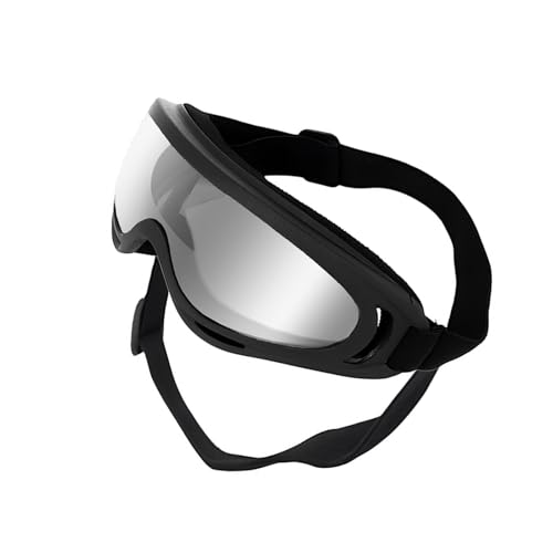 Modische Hundesonnenbrille, weicher Rahmen, staubdichte Gläser, mit verstellbarem Riemen, für Strand, Motorrad, Ausflüge, tägliche Spaziergänge, Schutzbrille für mittelgroße Hunde von Xuancai