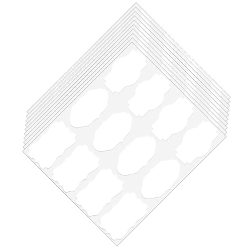 Papieretiketten-Aufkleber mit ausgefallener Form, Aufbewahrungsbox-Etiketten für hausgemachte Gegenstände, Flaschen und Gläser, ätherische Öle, Flaschenetiketten, 120 Stück von Xuancai