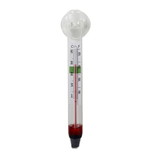 Präzises Aquarium Thermometer Glasfisch für Thermometer mit Saugnapf zur Wassertemperaturmessung von Xuancai