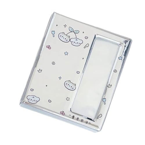 Silberfarbenes Fotoalbum, Fotokarten-Halter, Ordner für Idol-Fan, Bilder-Display-Streifen, Sammelbuch, 40 Seiten, Organizer, PVC-Sammelbuch von Xuancai