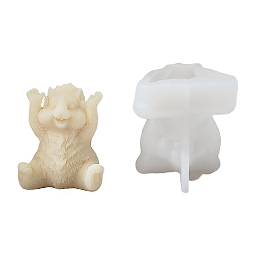 Silikonform für Heimdekoration, Wachsform, Eichhörnchen, Figuren, Basteln, Harzguss von Xuancai