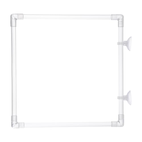 Transparente Aquarium-Futterringe, 23 x 23 cm, rutschfester Saugnapf, Fischfutterspenderringe für sichere und rutschfeste Fütterung, Verwendung von Fischfutterspender von Xuancai