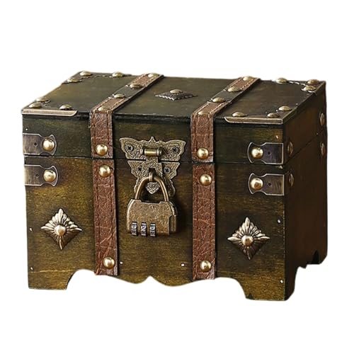 Xuancai Aufbewahrungsbox aus Holz, mit Datumsanzeige, Vintage-Stil, sicheres Zahlenschloss, geräumiger Innenraum für Sammlerstücke, Vintage-Zahlenschloss, Aufbewahrungsbox Xuancai Aufbewahrungsbox aus Holz, mit Datumsanzeige, Vintage-Stil, sicheres Zahlenschloss, geräumiger Innenraum für Sammlerstücke, Vintage-Zahlenschloss, Aufbewahrungsbox von Xuancai