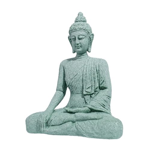Xuancai Buddhistische Statue, langlebig, Steinschnitzerei, Dekofigur für Büro, Fensterbank, Ornament, kleine buddhistische Statue aus Blaustein von Xuancai