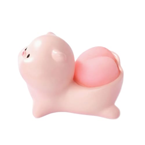 Xuancai Charm-Figur, springender Tier, Hintern, Schreibtisch-Dekoration, elastisch, Kunstharz-Kunstwerk für Charm, Heimakzente, Ornamente, Kinder-Touch-Steuerung von Xuancai