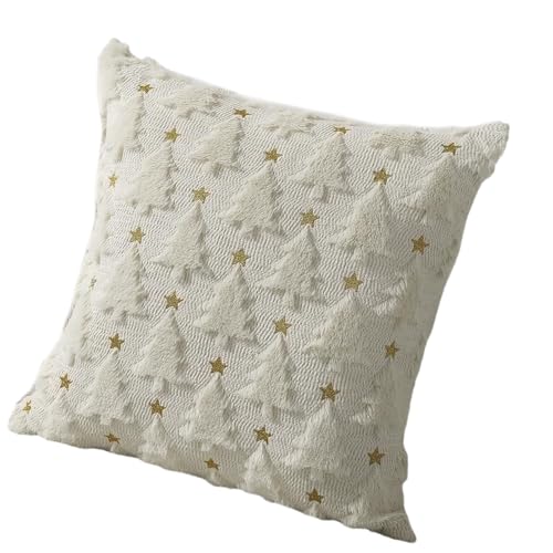 Xuancai Dekorativer Polyester-Kissenbezug, 45 x 45 cm, weiche Baumwoll-Kunstmischung, Kissenbezug für Sofa, Stuhl, saisonales Dekokissen Xuancai Dekorativer Polyester-Kissenbezug, 45 x 45 cm, weiche Baumwoll-Kunstmischung, Kissenbezug für Sofa, Stuhl, saisonales Dekokissen von Xuancai