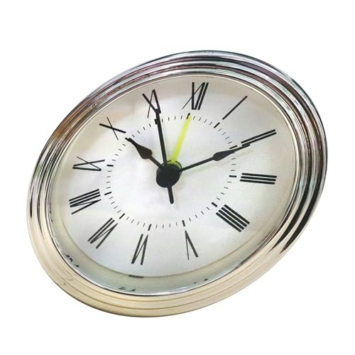 Xuancai Dekoratives 78 mm Schlummeruhr-Uhrwerk mit arabischen oder römischen Ziffern, runder Uhreneinsatz, Reparatur-Ersatz, arabische römische Ziffern Xuancai Dekoratives 78 mm Schlummeruhr-Uhrwerk mit arabischen oder römischen Ziffern, runder Uhreneinsatz, Reparatur-Ersatz, arabische römische Ziffern von Xuancai