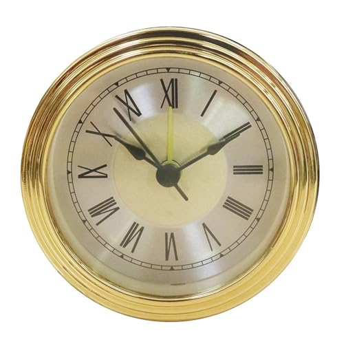 Xuancai Dekoratives 78 mm Schlummeruhr-Uhrwerk mit arabischen oder römischen Ziffern, runder Uhreneinsatz, Reparatur-Ersatz, arabische römische Ziffern Xuancai Dekoratives 78 mm Schlummeruhr-Uhrwerk mit arabischen oder römischen Ziffern, runder Uhreneinsatz, Reparatur-Ersatz, arabische römische Ziffern von Xuancai