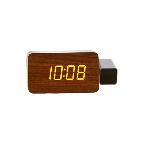 Xuancai 【Digitaler Projektionswecker für Schlafzimmer】 180 ° drehbare Decken-Anzeige, lauter Alarm, Nachtlicht & Daten, Projektionswecker von Xuancai