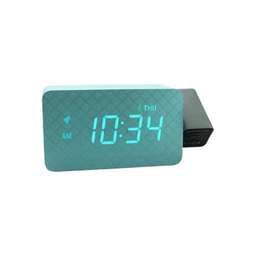 Xuancai 【Digitaler Projektionswecker für Schlafzimmer】 180 ° drehbare Decken-Anzeige, lauter Alarm, Nachtlicht & Daten, Projektionswecker von Xuancai