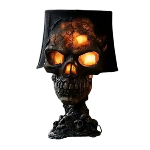 Xuancai Energieeffiziente Totenkopf-Licht Harz Skelettkopf Tischlampe mit Kabel Halloween Dekoration für Terrassen Gartendekoration Outdoor Festival Licht Xuancai Energieeffiziente Totenkopf-Licht Harz Skelettkopf Tischlampe mit Kabel Halloween Dekoration für Terrassen Gartendekoration Outdoor Festival Licht von Xuancai