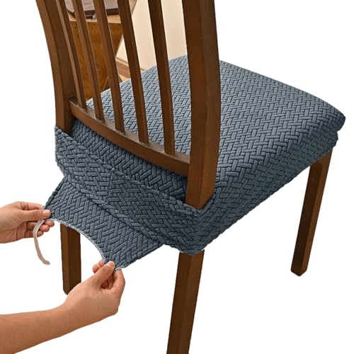 Xuancai Ergonomischer Stuhlhusse, rutschfeste Silikonpartikel, Schaumstoffpolsterung, wasserabweisend, Sitzschoner für Esszimmer/Bürostühle von Xuancai