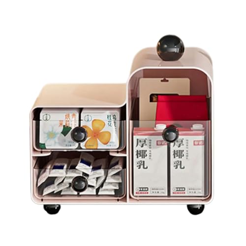 Xuancai Kaffeekapsel-Box mit Schublade, Kosmetik-Halter, Teebeutel, Aufbewahrungslösung für Küchen-Arbeitsplatten und Büro-Schreibtische, Tee-Enthusiasten, Schubladen-Organizer für Zuhause von Xuancai