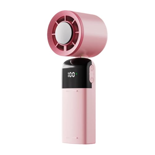 Xuancai Kleiner Handventilator mit 100 einstellbarer Geschwindigkeit, leiser USB-wiederaufladbarer Schreibtischventilator für drinnen und draußen, Geburtstag, Urlaub, tragbarer Handheld von Xuancai