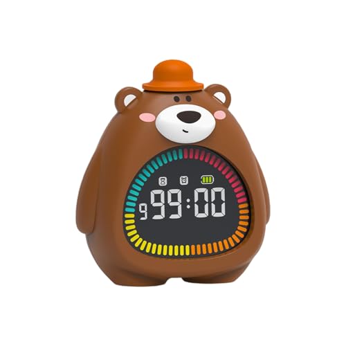 Xuancai Wecker in Bärenform mit Nachtlicht-Timer-Funktion, weiches Licht, Silikon, PVC, sicher für Kinderzimmer, Heimdekoration, digitaler Timer, Nachtlicht-Uhr Xuancai Wecker in Bärenform mit Nachtlicht-Timer-Funktion, weiches Licht, Silikon, PVC, sicher für Kinderzimmer, Heimdekoration, digitaler Timer, Nachtlicht-Uhr von Xuancai