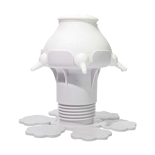 Xuancai Welpen-Futterstation mit 5 Brustwarzen, höhenverstellbar, für Neugeborene, Kätzchen, Haustier-Milch-Futterflasche von Xuancai