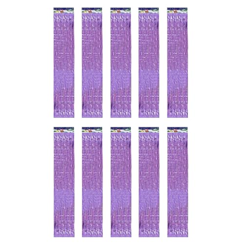 10 Stück 15 cm x 1 m schimmernde Fransen-Luftschlangen, einfaches Schneiden, Weihnachtsdekoration für Fenster, Türen, Wand, funktionale Party, Hochzeit, Quastenschnur von Xuanxi